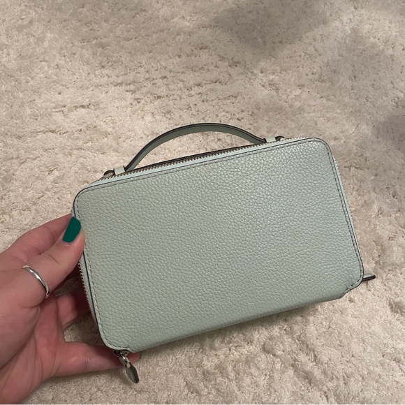 Kate Spade Essential Double Zip Crossbody Handbag in Crystal Blue - Picture 4 of 11